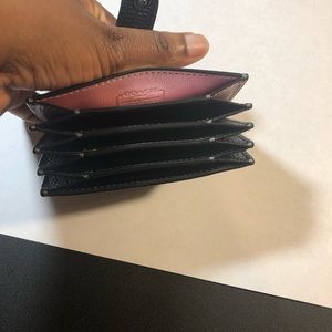 Coach accordion card holder